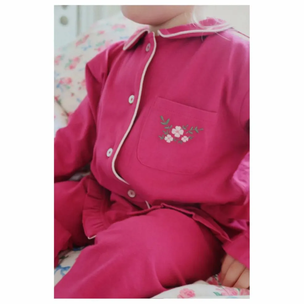 Pyjama Pio Coton Bio | Rose fuschia