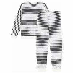 Pyjama Rayé Eponge | Ecru