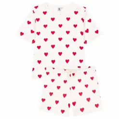 Pyjama Short Cœurs - Collection Femme | Blanc
