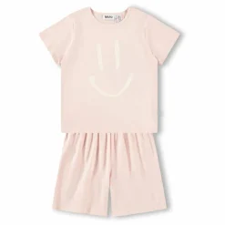 Pyjama Short Luvis Smile Coton Bio | Rose pâle