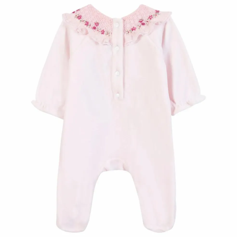 Pyjama Smocké | Rose pâle