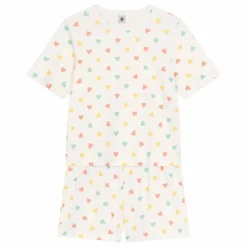 Pyjashort Becile Coton Bio | Ecru