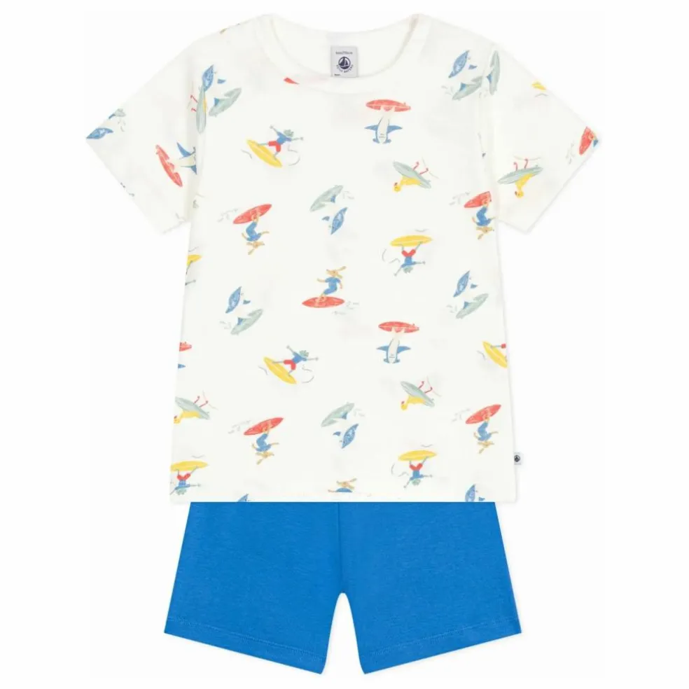 Pyjashort Bossela Coton Bio | Ecru