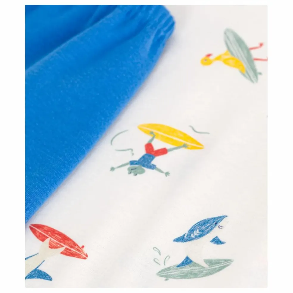 Pyjashort Bossela Coton Bio | Ecru