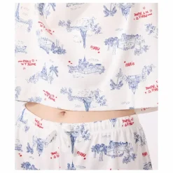 Pyjashort Broken Coton Bio | Ecru