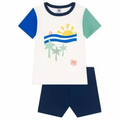 Pyjashort Brooklyn Coton Bio | Ecru