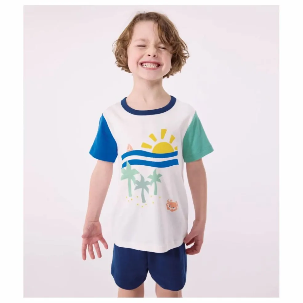 Pyjashort Brooklyn Coton Bio | Ecru