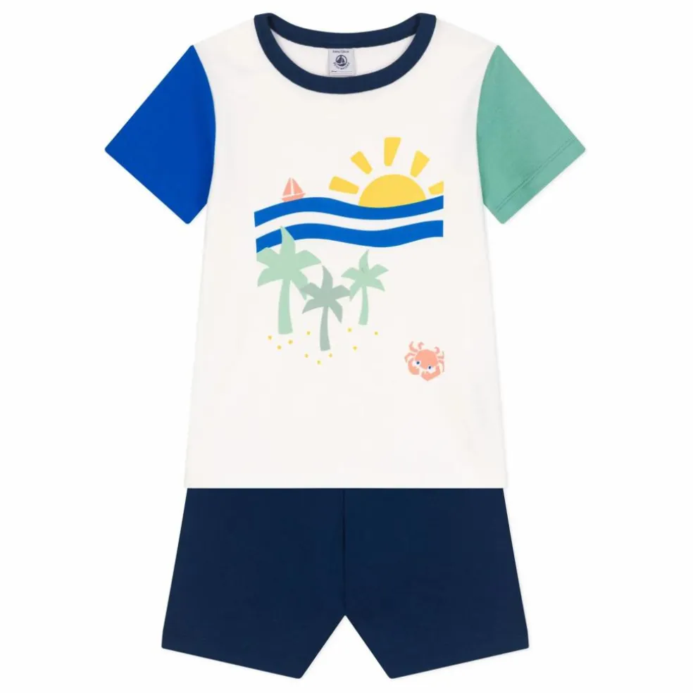 Pyjashort Brooklyn Coton Bio | Ecru