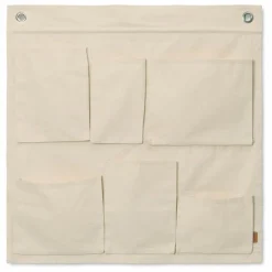 Rangement mural en coton | Blanc