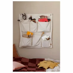 Rangement mural en coton | Blanc