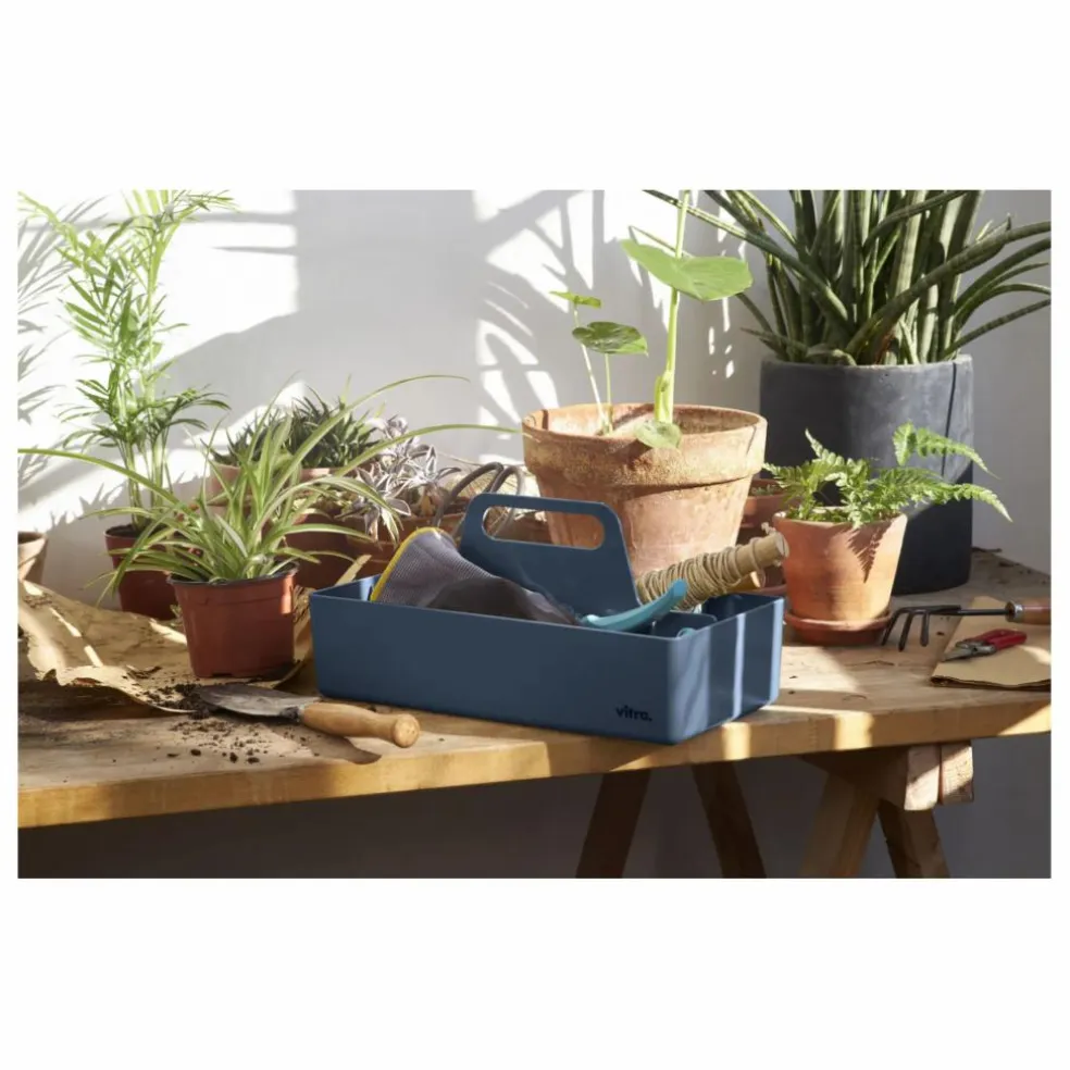 Rangement Toolbox en plastique recyclé - Arik Levy | Bleu de mer