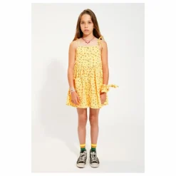 Robe Fleuri Coton Bio | Jaune