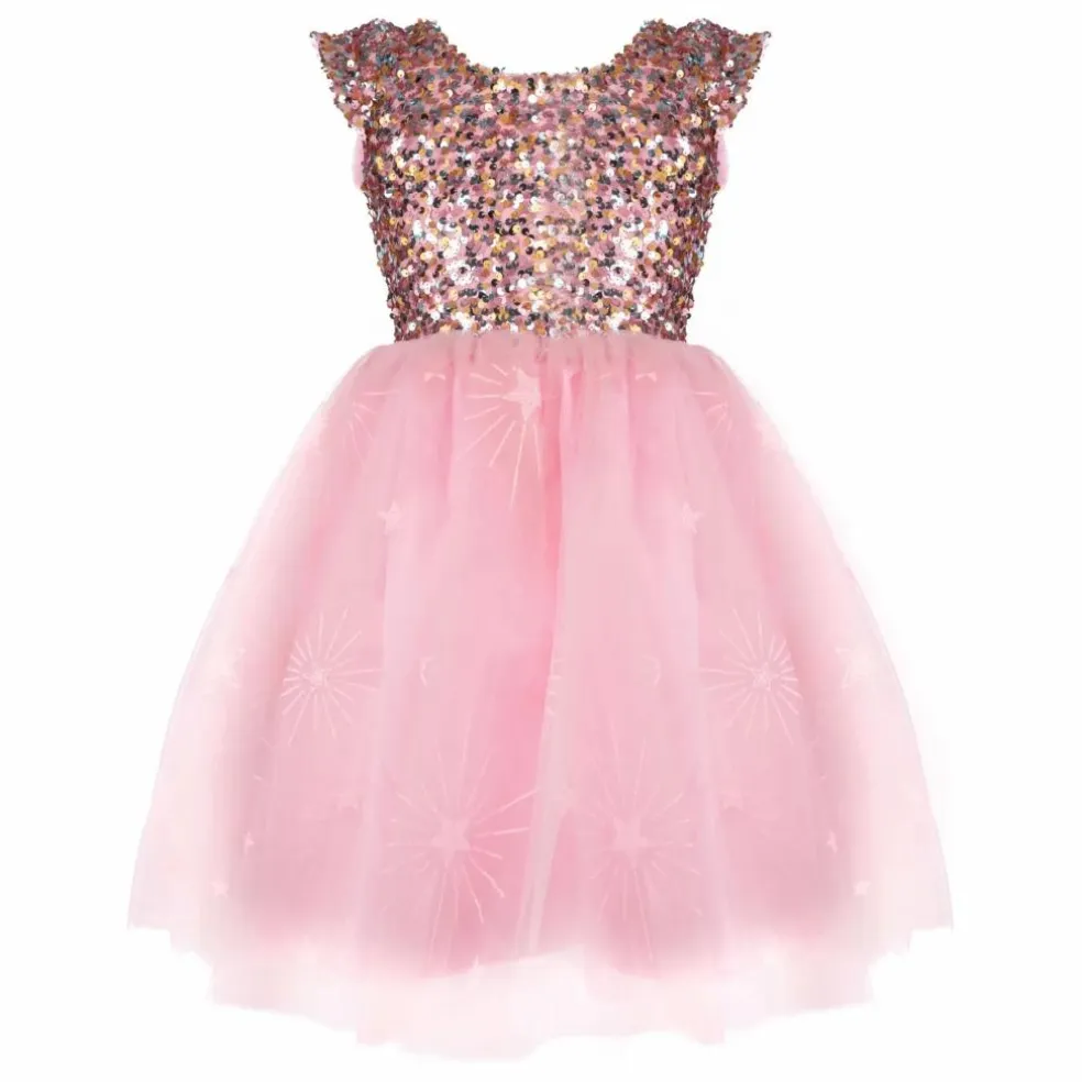 Robe à sequins | Rose