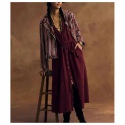 Robe Andrea Gaze de Coton | Rouge