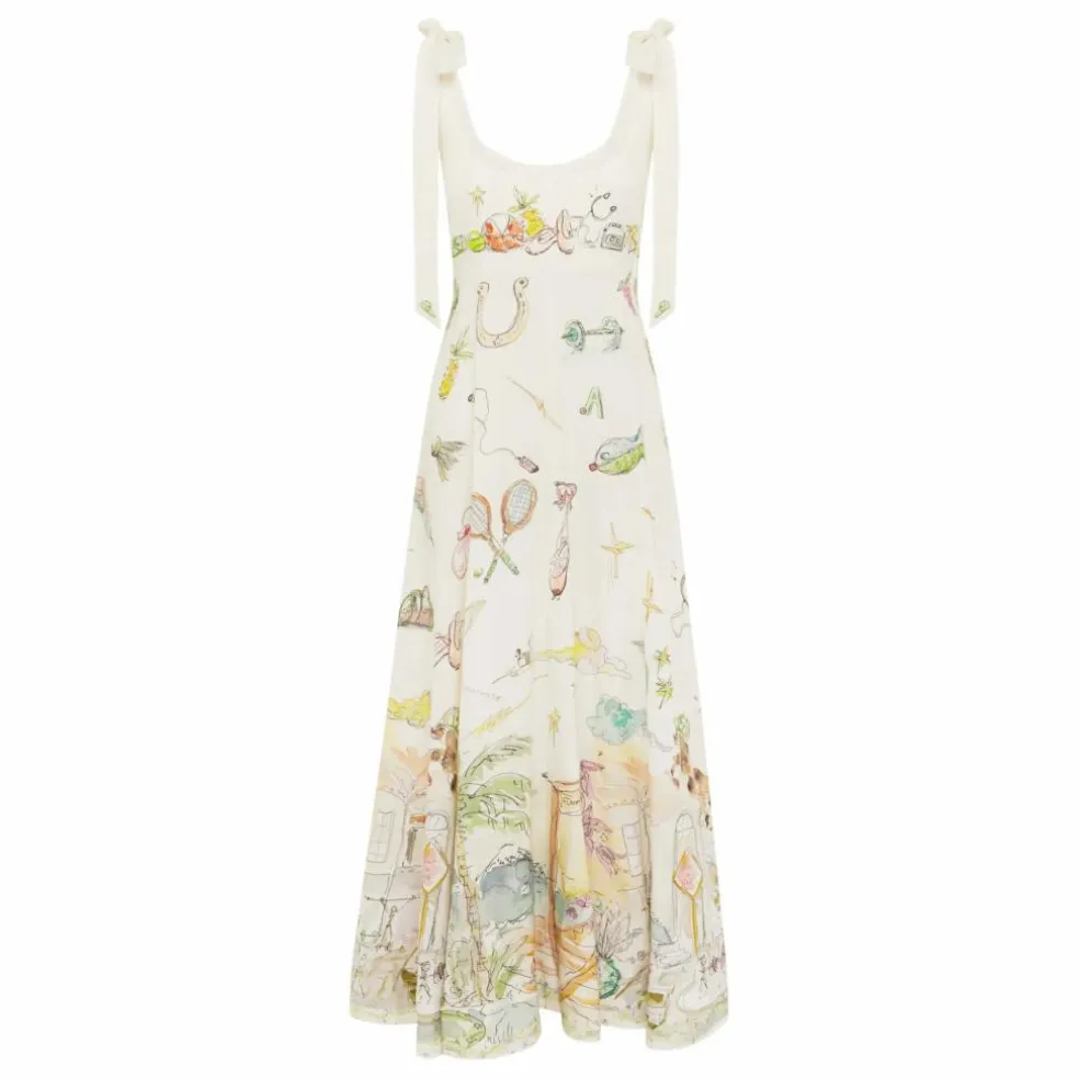 Robe Anouk Ballet Lin | Crème
