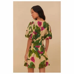 Robe Anthurium Leaves Lin | Vert