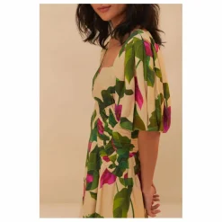 Robe Anthurium Leaves Lin | Vert