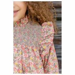 Robe Babouchka Fleurie | Rose