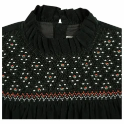 Robe Babouchka Velours Côtelé | Vert foncé