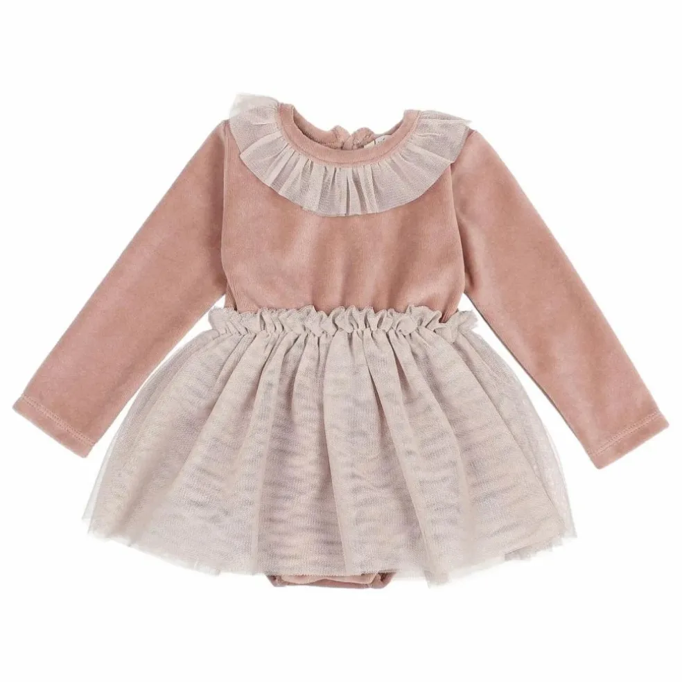 Robe Ballet Volants | Rose