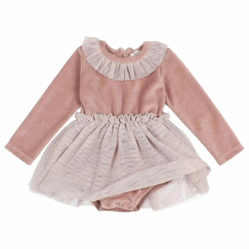 Robe Ballet Volants | Rose