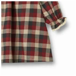 Robe Bella Carreaux Coton Bio | Rouge