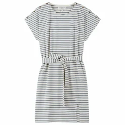 Robe Bénédicte Rayures Coton Bio | Bleu