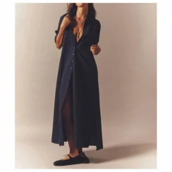 Robe Boden Popeline de Coton | Bleu marine