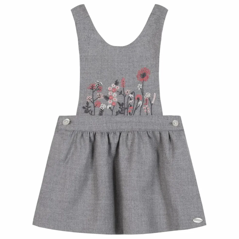 Robe Brodée | Gris