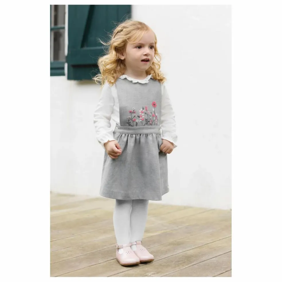 Robe Brodée | Gris