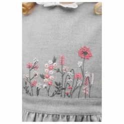 Robe Brodée | Gris
