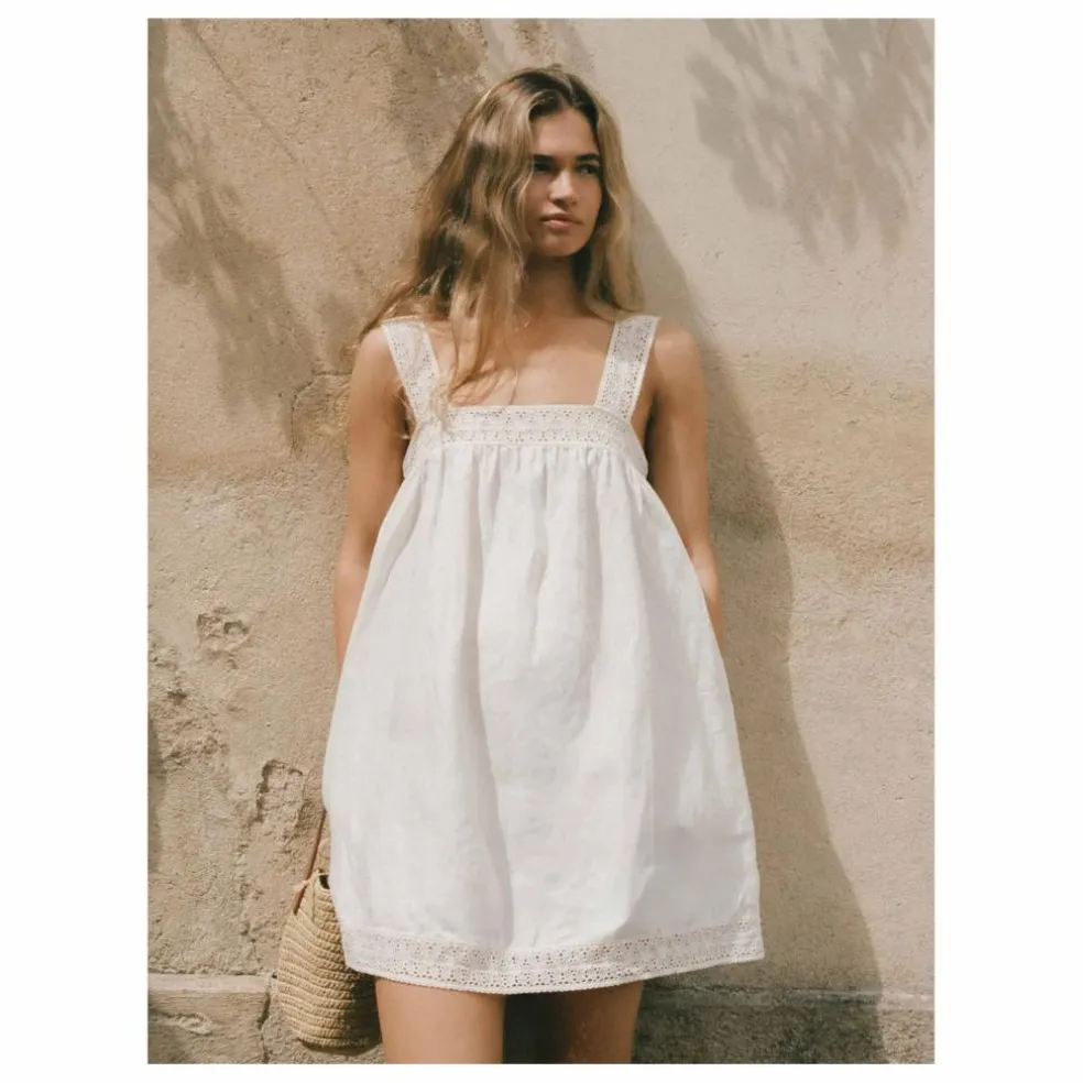 Robe Broderie | Blanc