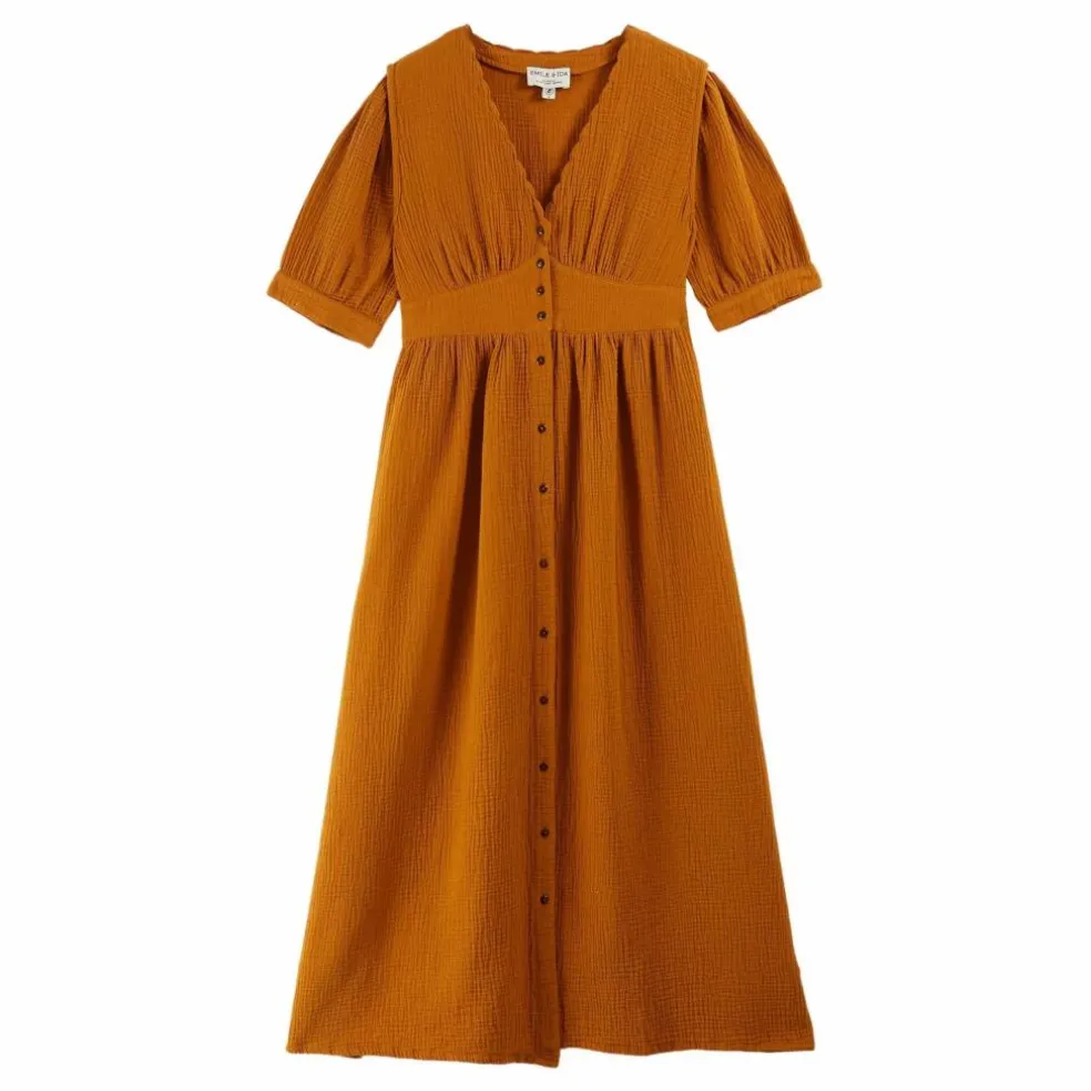 Robe Bruna Gaze de Coton | Curcuma
