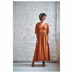 Robe Bruna Gaze de Coton | Curcuma