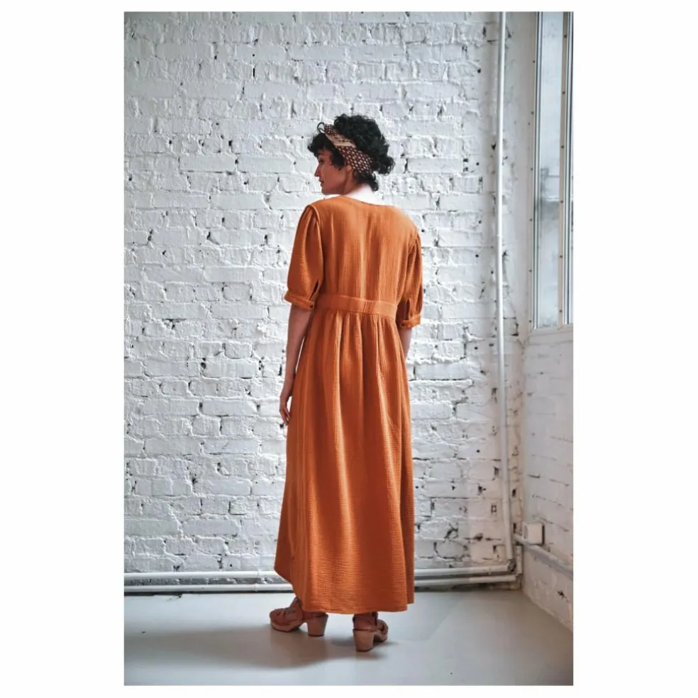 Robe Bruna Gaze de Coton | Curcuma
