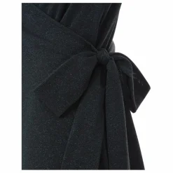 Robe Cache-Cœur en Glitter | Bleu Vert