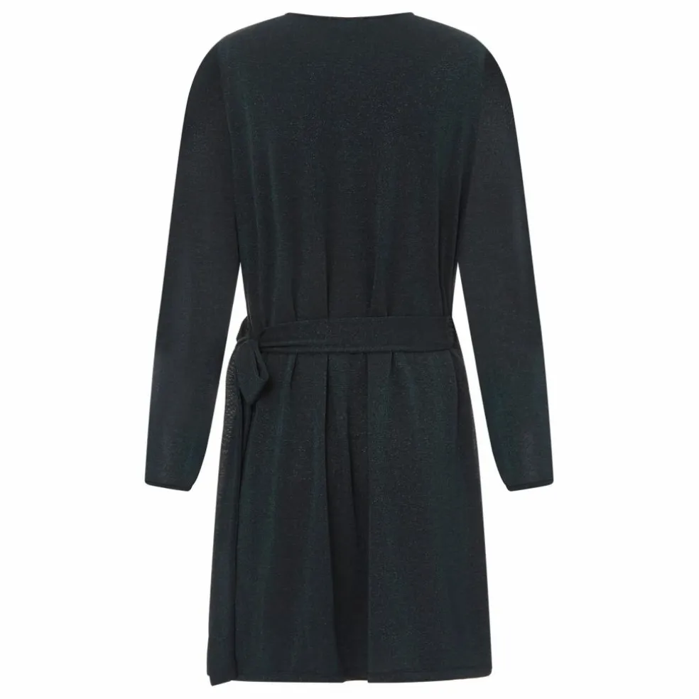 Robe Cache-Cœur en Glitter | Bleu Vert