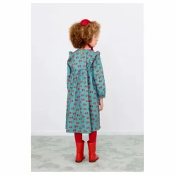 Robe Camelias Popeline | Turquoise