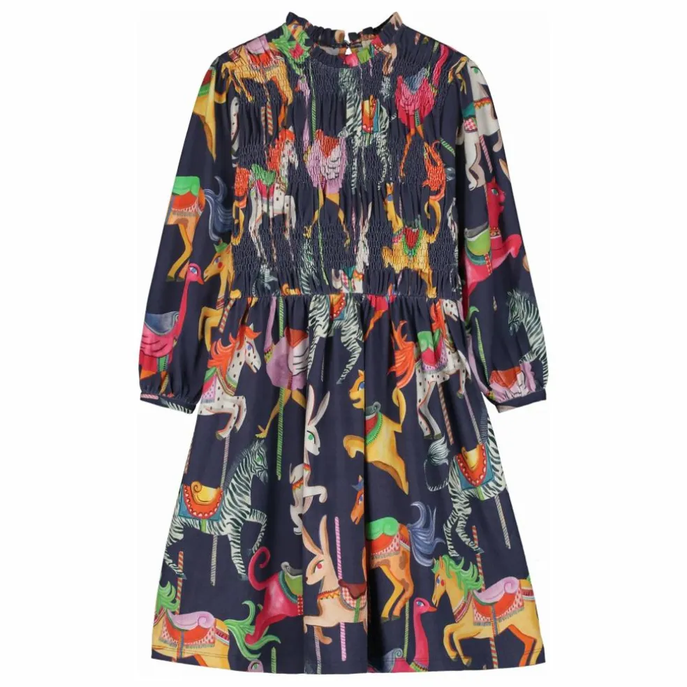 Robe Carnival Coton Bio | Bleu marine