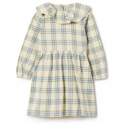 Robe Carreaux | Ecru