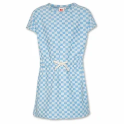 Robe Carreaux Dori | Bleu ciel