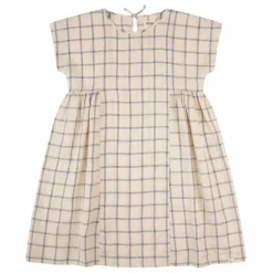 Robe Carreaux Lin | Beige