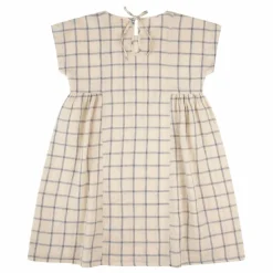 Robe Carreaux Lin | Beige