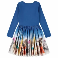 Robe Casie Warm Coton Bio | Bleu