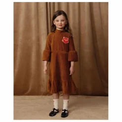 Robe Chat Velours Côtelé Bio | Camel