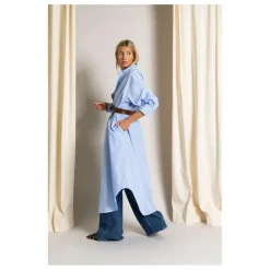 Robe Chemise Melissa Rayée | Bleu Clair