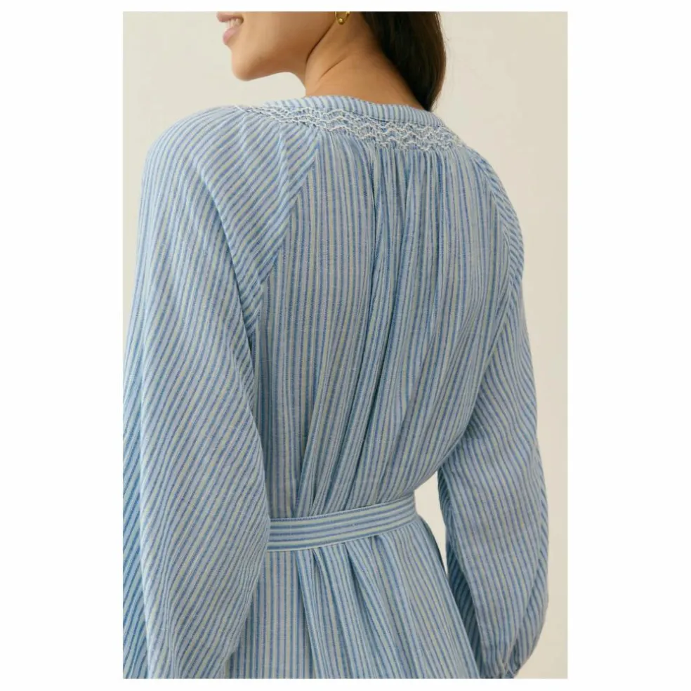 Robe Cilona Coton Bio - Collection Femme | Bleu