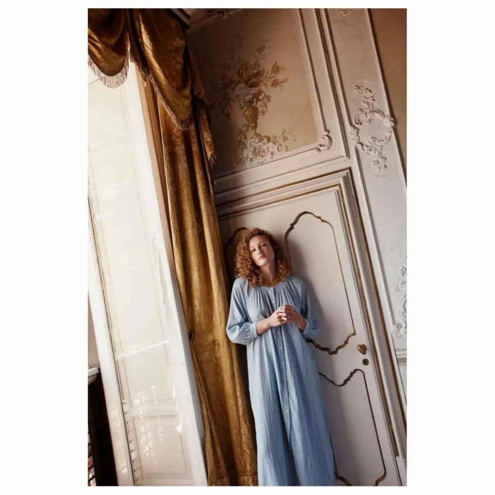 Robe Cilona Coton Bio - Collection Femme | Bleu