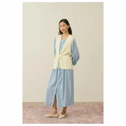 Robe Cilona Coton Bio - Collection Femme | Bleu