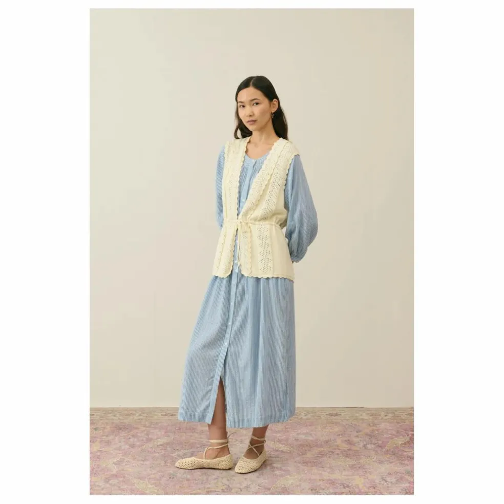 Robe Cilona Coton Bio - Collection Femme | Bleu
